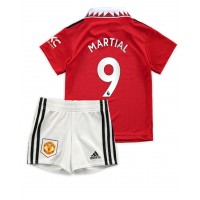 Manchester United Anthony Martial #9 Fotballklær Hjemmedraktsett Barn 2022-23 Kortermet (+ korte bukser)